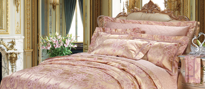 SB2336錦繡良緣(嬋絲提花床蓋五件套)