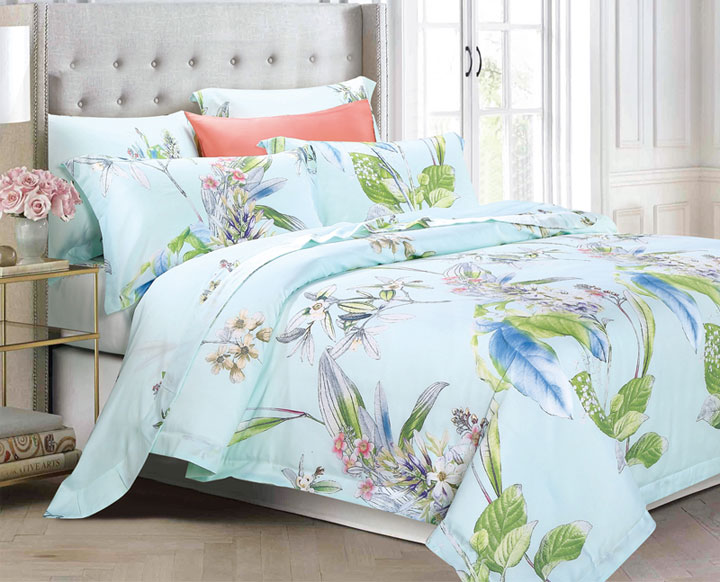 SD5273芬蘭組曲(天絲印花裥棉床笠四件套)