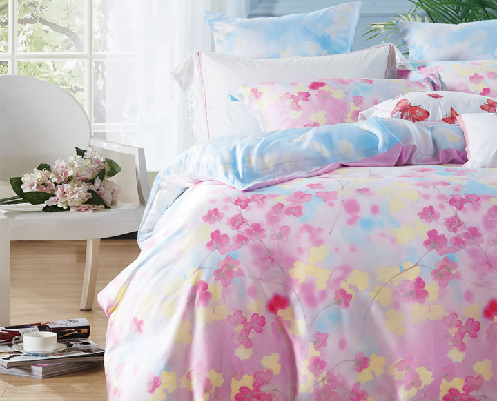 SD5281飄飄惜夢（天絲印花床蓋四件套）