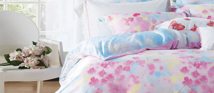 SD5281飄飄惜夢（天絲印花床蓋四件套）